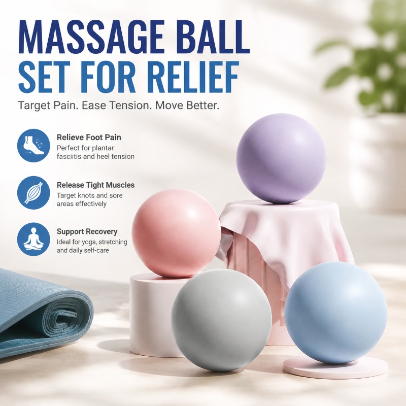 Pilates Yoga Ball - Pelota de Silicona para Masaje, Esfera