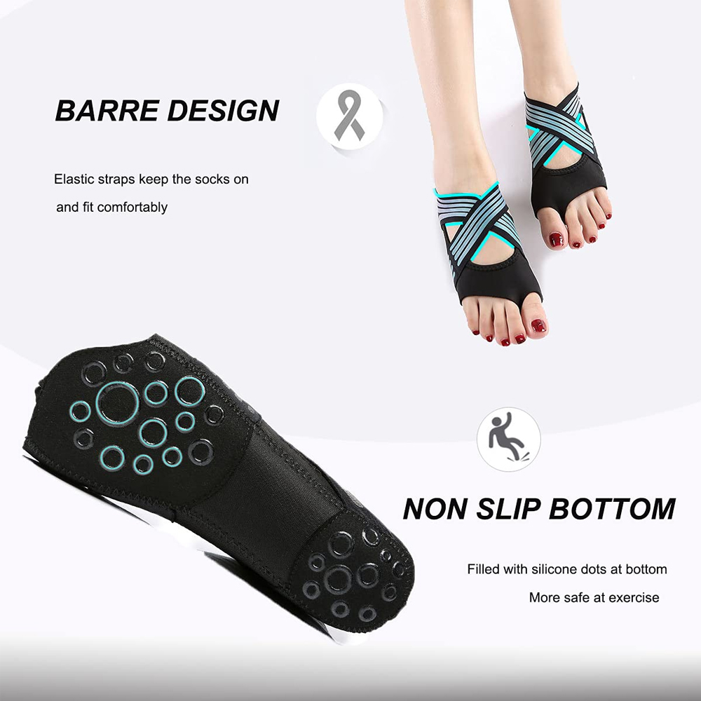 1 par de calcetines antidesliz - Pilates Yoga Ball reseña y precio