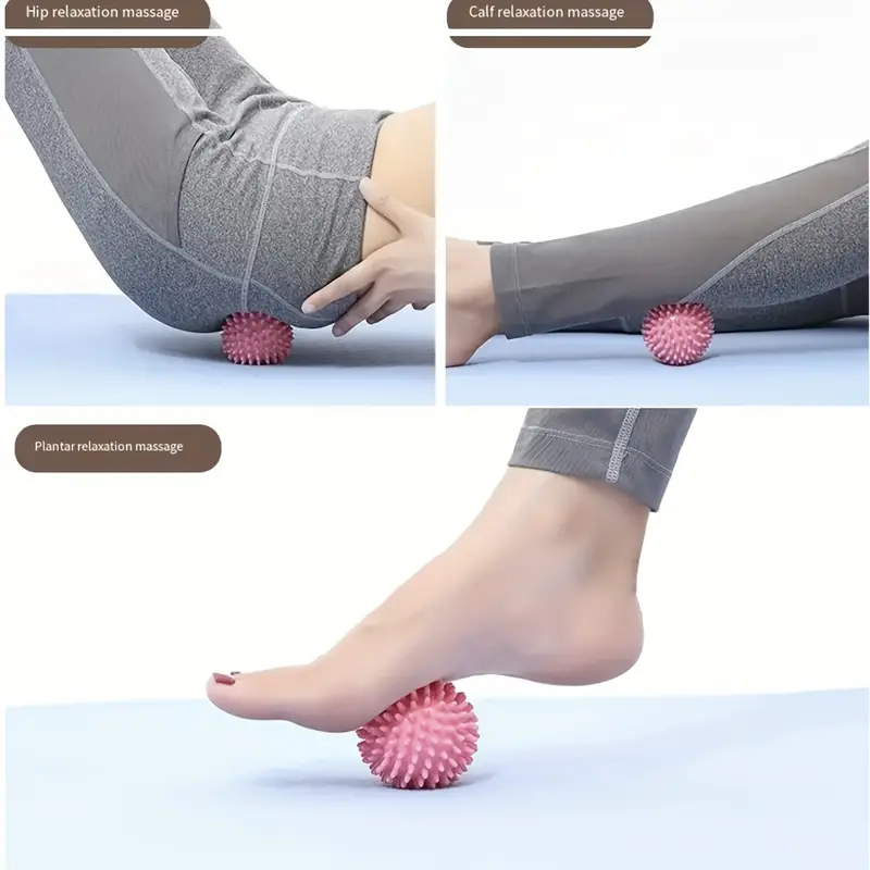 Bola de masaje de erizo, palo  - Pilates Yoga Ball reseña y precio