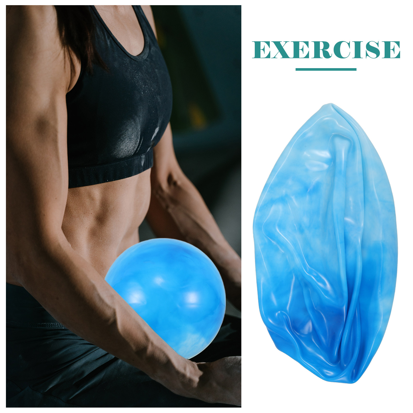 Pelota de Pilates de 25 cm con - Pilates Yoga Ball Workout reseña y precio